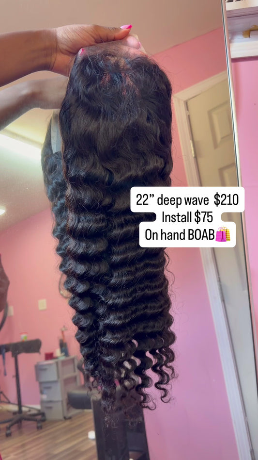 22” deep wave baddie on a budget